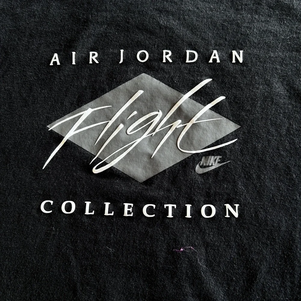 Jordan Air Jordan Flight Collection Black Graphic T-Shirt Mens Medium Basketball